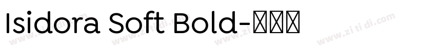 Isidora Soft Bold字体转换